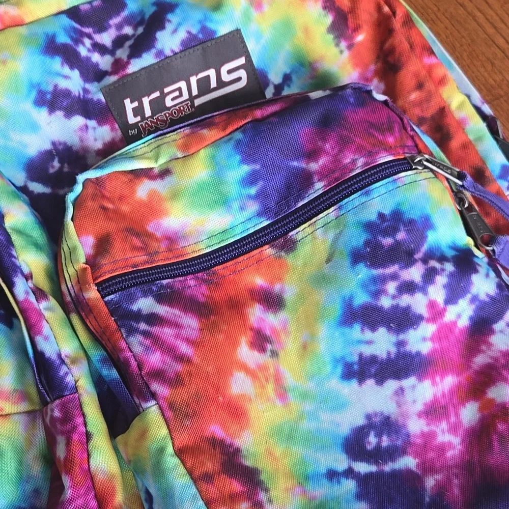 Jan-Sport TransTie-Dye Multi-Compartment Zipper Backpack